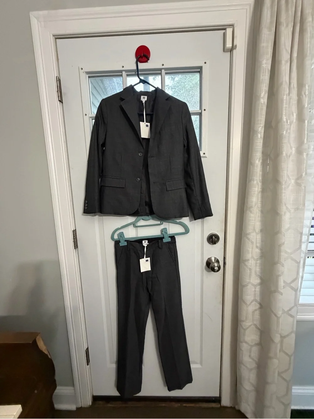 Janie and Jack Charcoal Gray Kids Two-Piece Suit Set